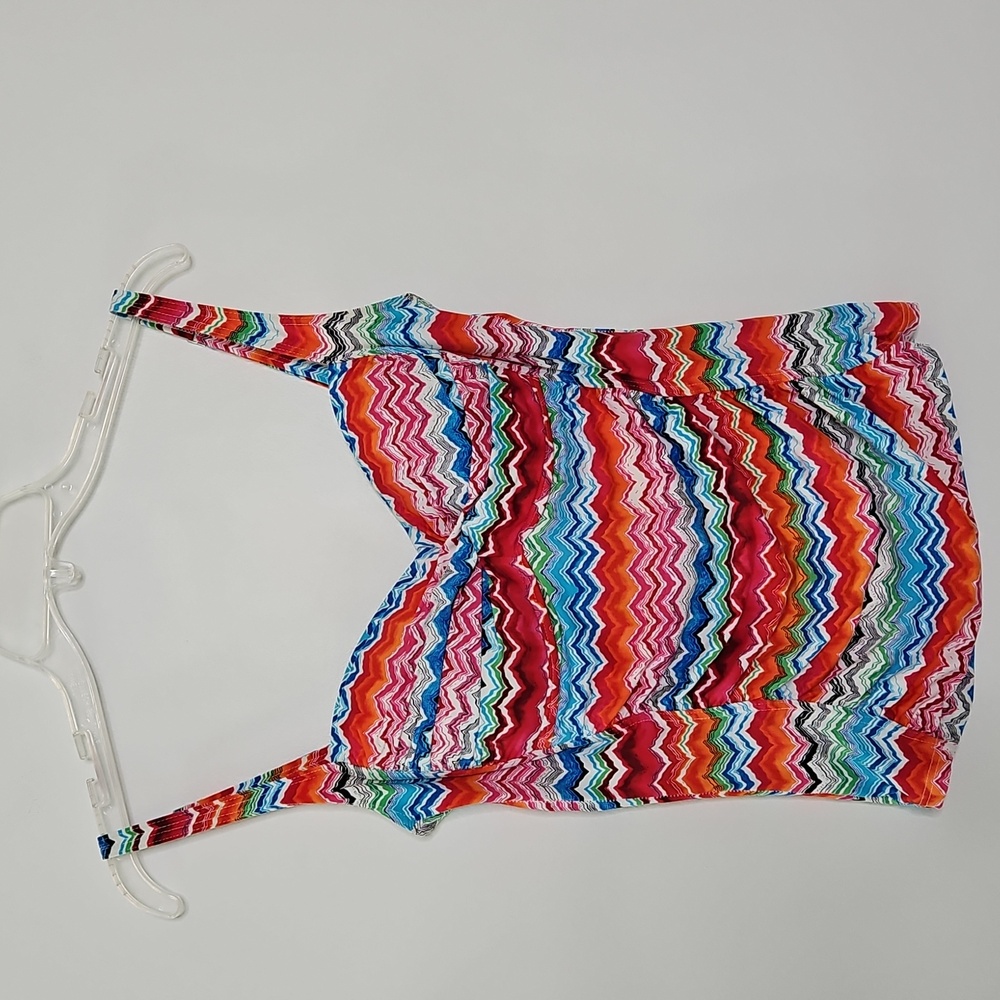 LaBlanca Tankini Top Multicolor Ruching Size 8 - Picture 2 of 12